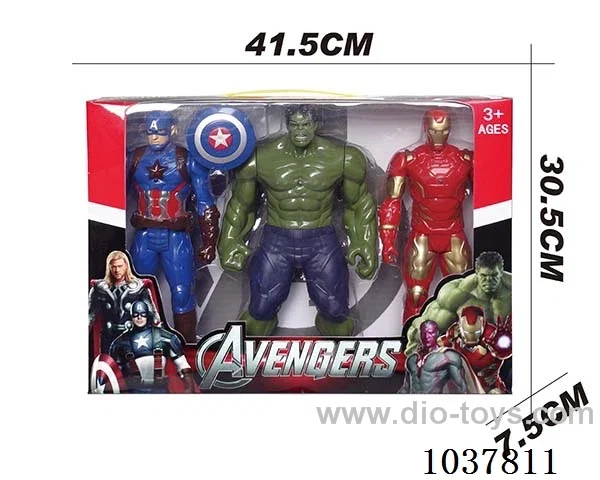Avengers with Light and music in window box