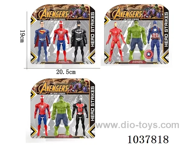 11.8cm 3pcs The Avengers in blister