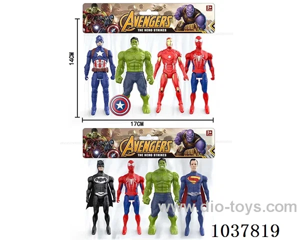 11.8cm 4pcs The Avengers in PP bag with header