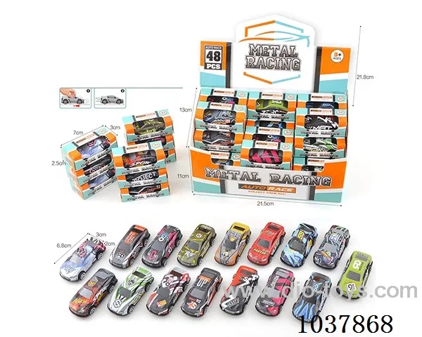free wheel car in display box