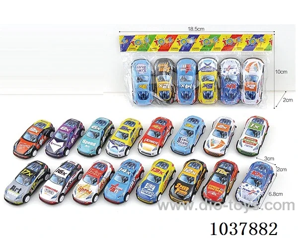 pull back car in opp bag