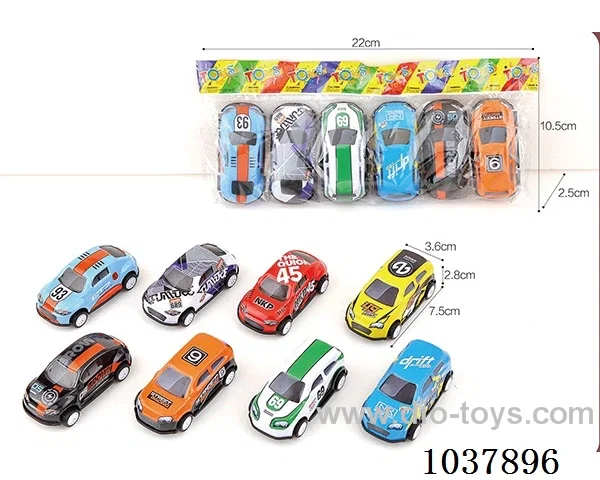 pull back car in opp bag