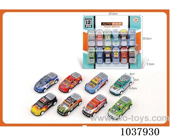 pull back car in blister card