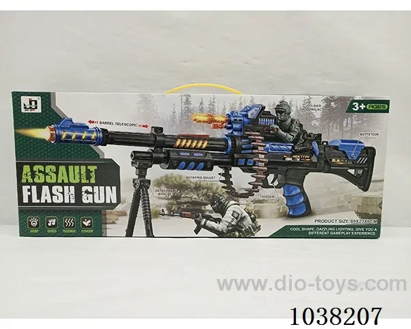 Electric gun with sound &light &Infrared band in Color box