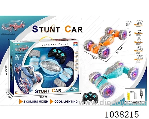 1:16 RC stunt car 3color mixed included battery