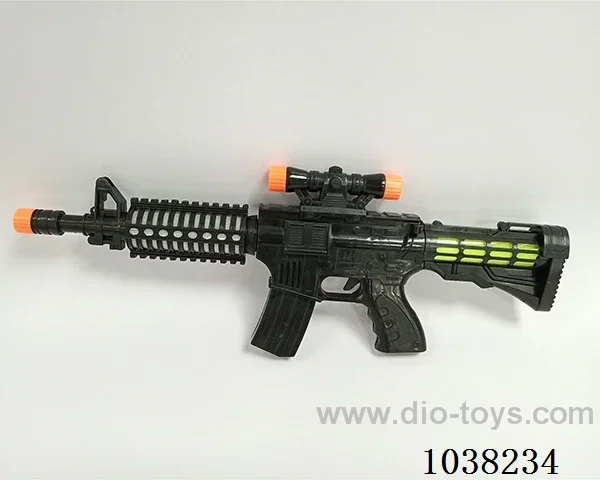 Electric eight tone gun with light in opp bag