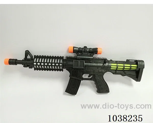 Electric eight tone gun with light in opp bag