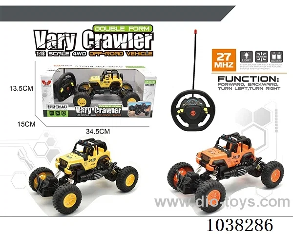 1:18 4ch RC climb car with light not include battery in Window box