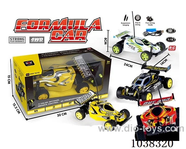 27mhz RC car 4color mixed loading include battery in Window box