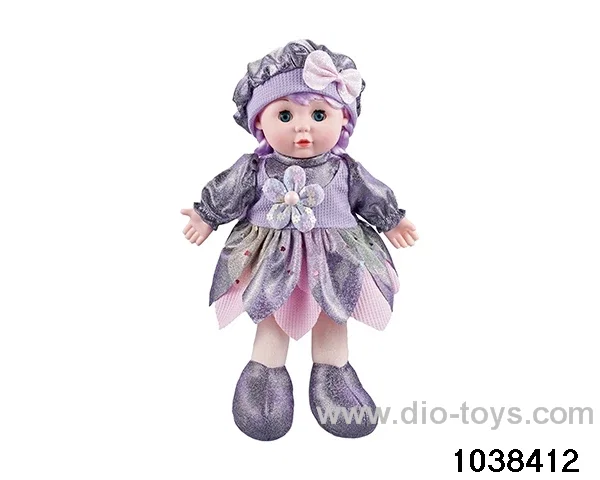 13 inch musical doll in opp bag