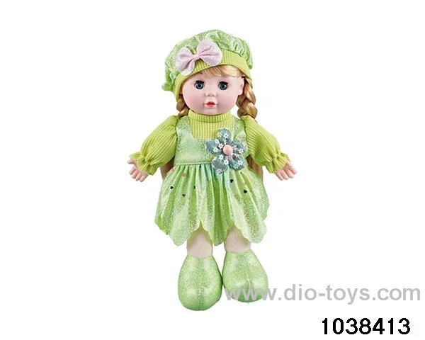 13 inch musical doll in opp bag