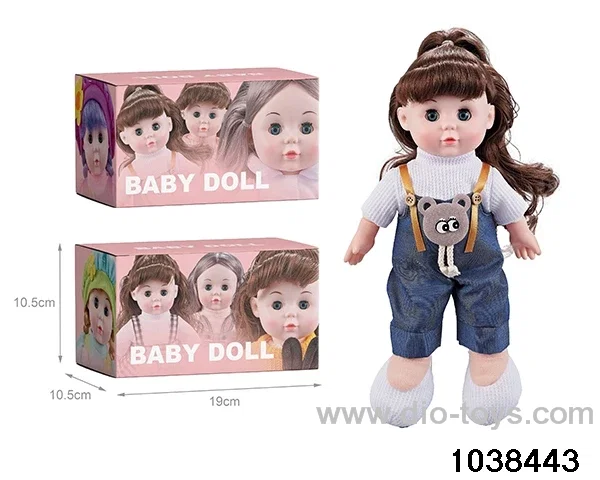 13 inch musical doll in color box