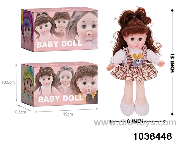 13 inch musical doll in color box
