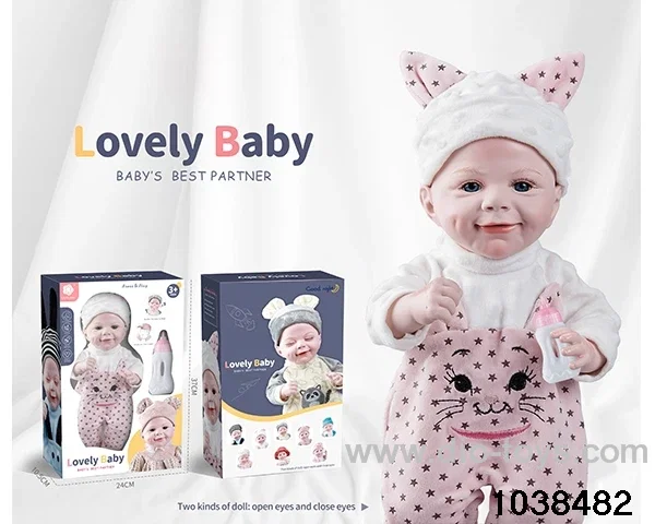 Imitation newborn doll in window box