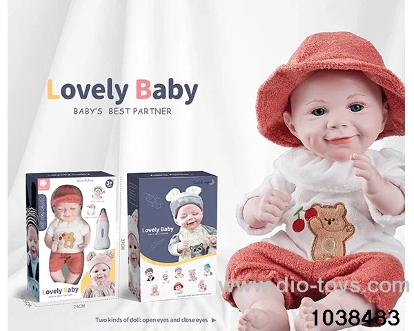 Imitation newborn doll in window box