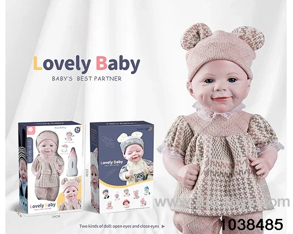 Imitation newborn doll in window box