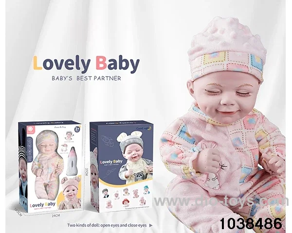 Imitation newborn doll in window box