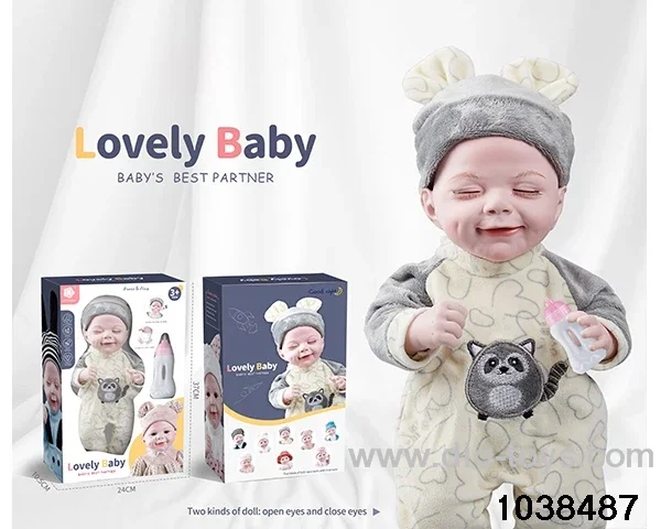 Imitation newborn doll in window box