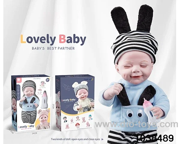 Imitation newborn doll in window box