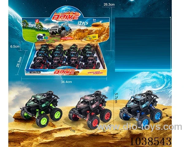 pull back car 3color mixed loading  in display box