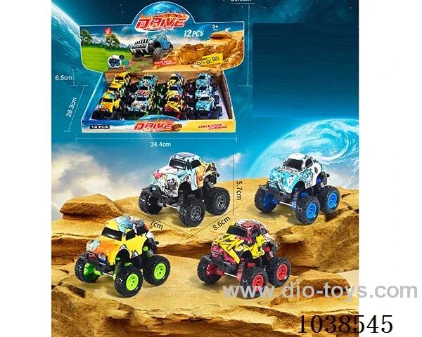 pull back car in display box