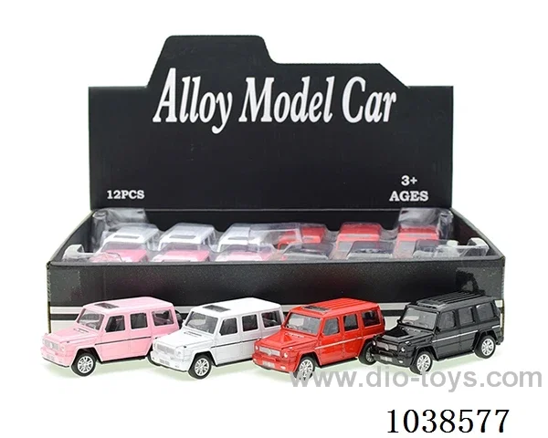 12pcs pull back alloy 4color mixed loading in display box