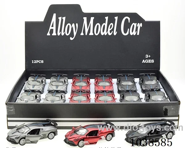 12pcs pull back alloy 3color mixed loading in display box