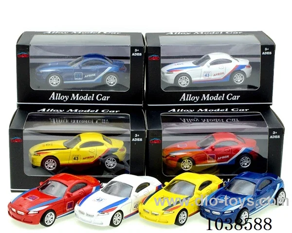 pull back alloy 4color mixed loading in window box