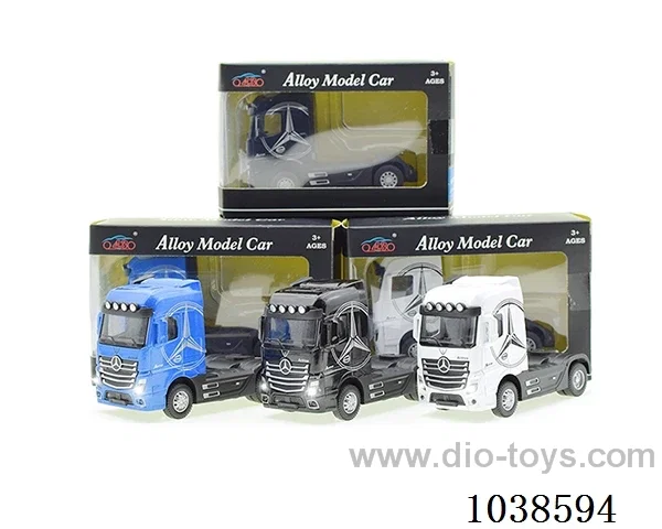 pull back alloy with sound &light 3color mixed loading in window box