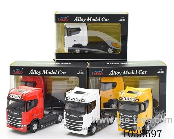 pull back alloy with sound &light 3color mixed loading in window box