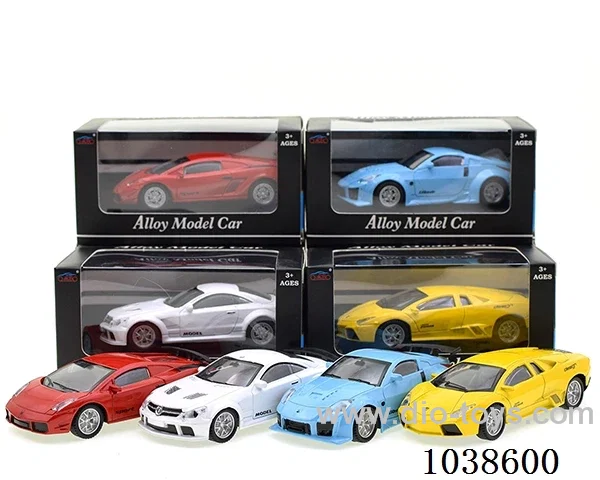pull back alloy 4color mixed loading in window box