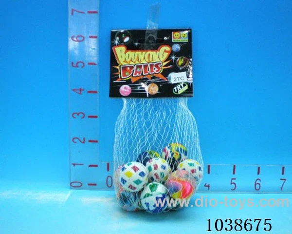 12pcsBouncy ball in Net bag