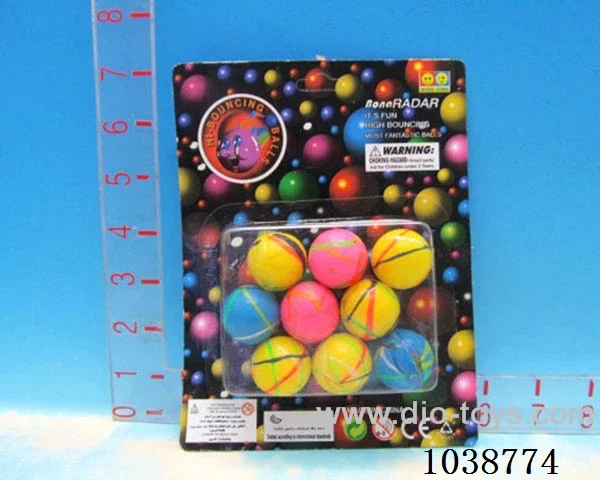 9pcsBouncy ball in blister