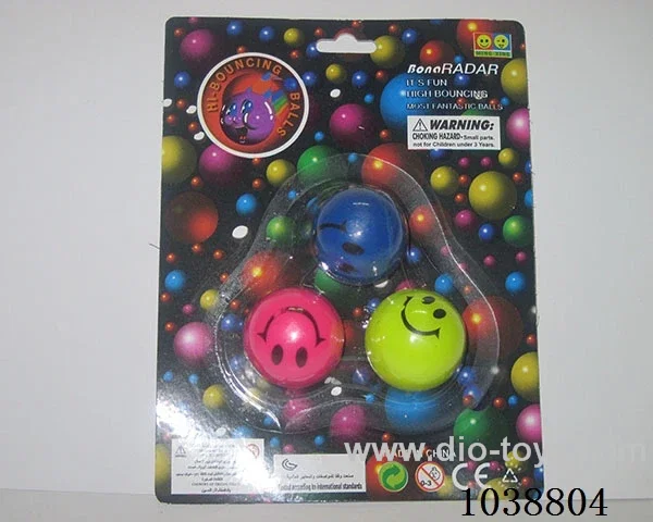 3pcsBouncy ball in blister