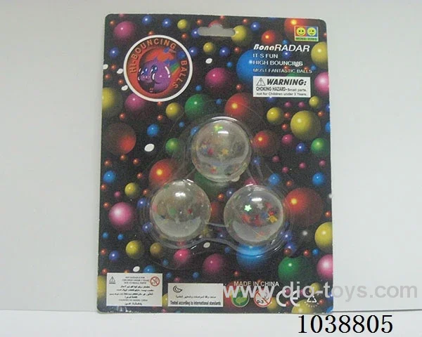 3pcsBouncy ball in blister