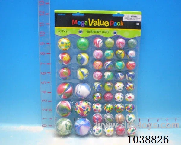 48pcsBouncy ball in clam shell