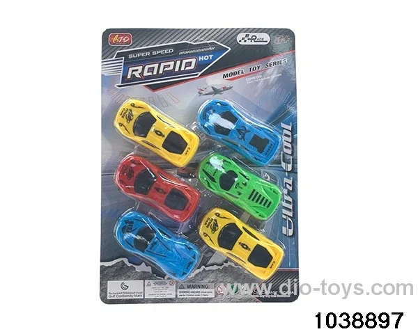 pull back car in Blister card