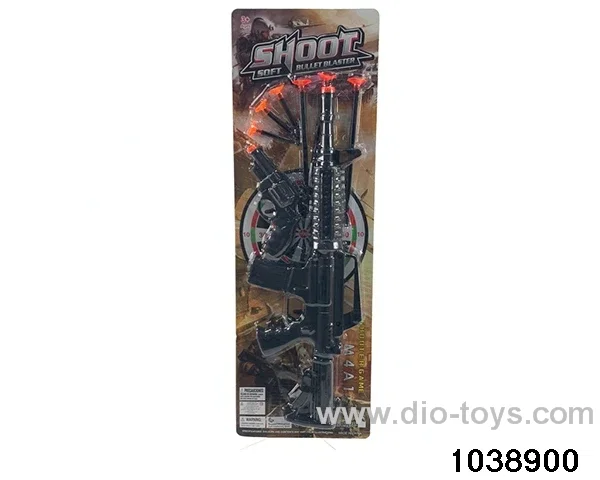 Soft Bullet Gun Set in Blister card