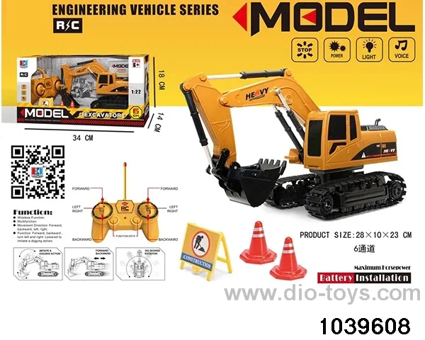 RC Excavator W L/M in window box