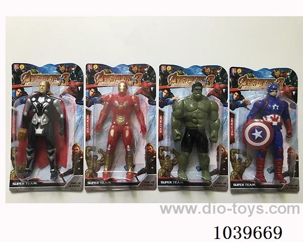 16cm Thor, Hulk, Captain America, Iron Man with light 4sets mixed loading