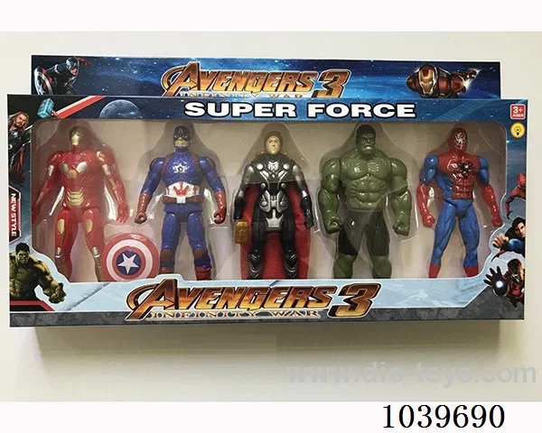 16cm Thor, Hulk, Captain America, Iron Man,  Spiderman with light