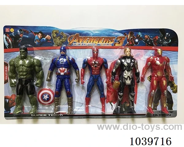 22cm Thor, Hulk, Captain America, Iron Man, Spiderman with light