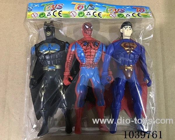 3pcs 15.5cm Heroic figure with light 3sets mixed loading