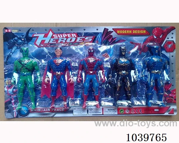 15.5cm Heroic figure with light 5sets&5color mixed loading
