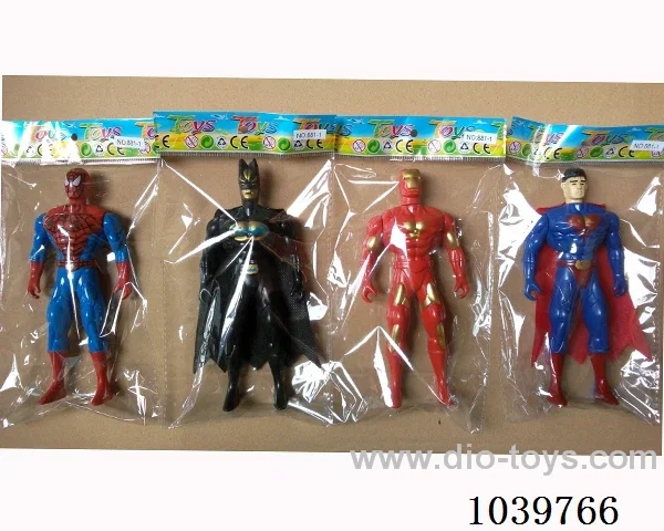 Spiderman, Batman,Superman,Iron Man with light 4sets mixed loading