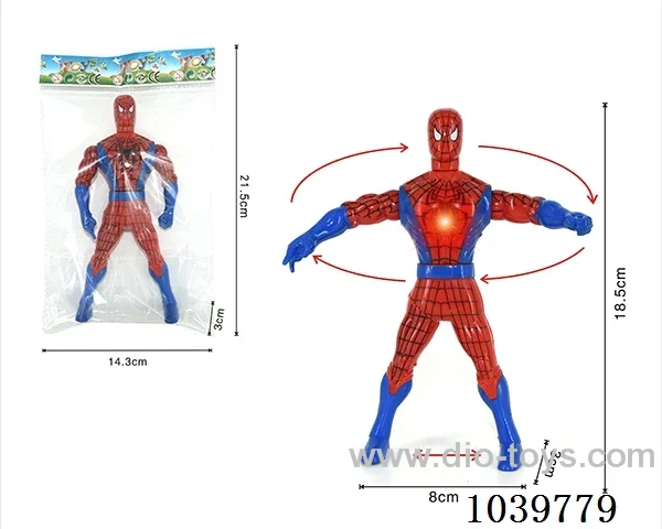 Spider-Man with light & Rotating