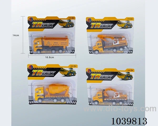 pull back alloy car 4sets&4color mixed loading  in blister card