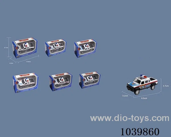 1:50pull back alloy car 6sets&6color mixed loading   in window box