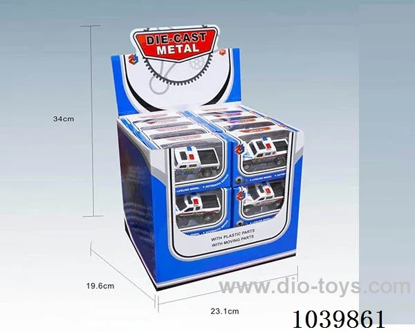 1:50 24pcspull back alloy car 6sets&6color mixed loading  in display box