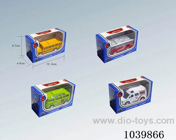 1:50pull back alloy car 4sets&4color mixed loading   in window box